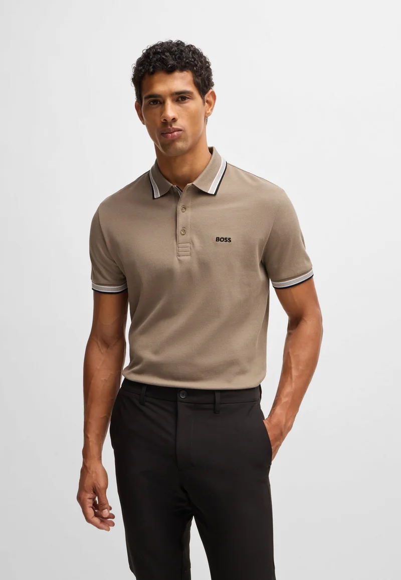 بوس Paddy polo shirt in cotton piqué